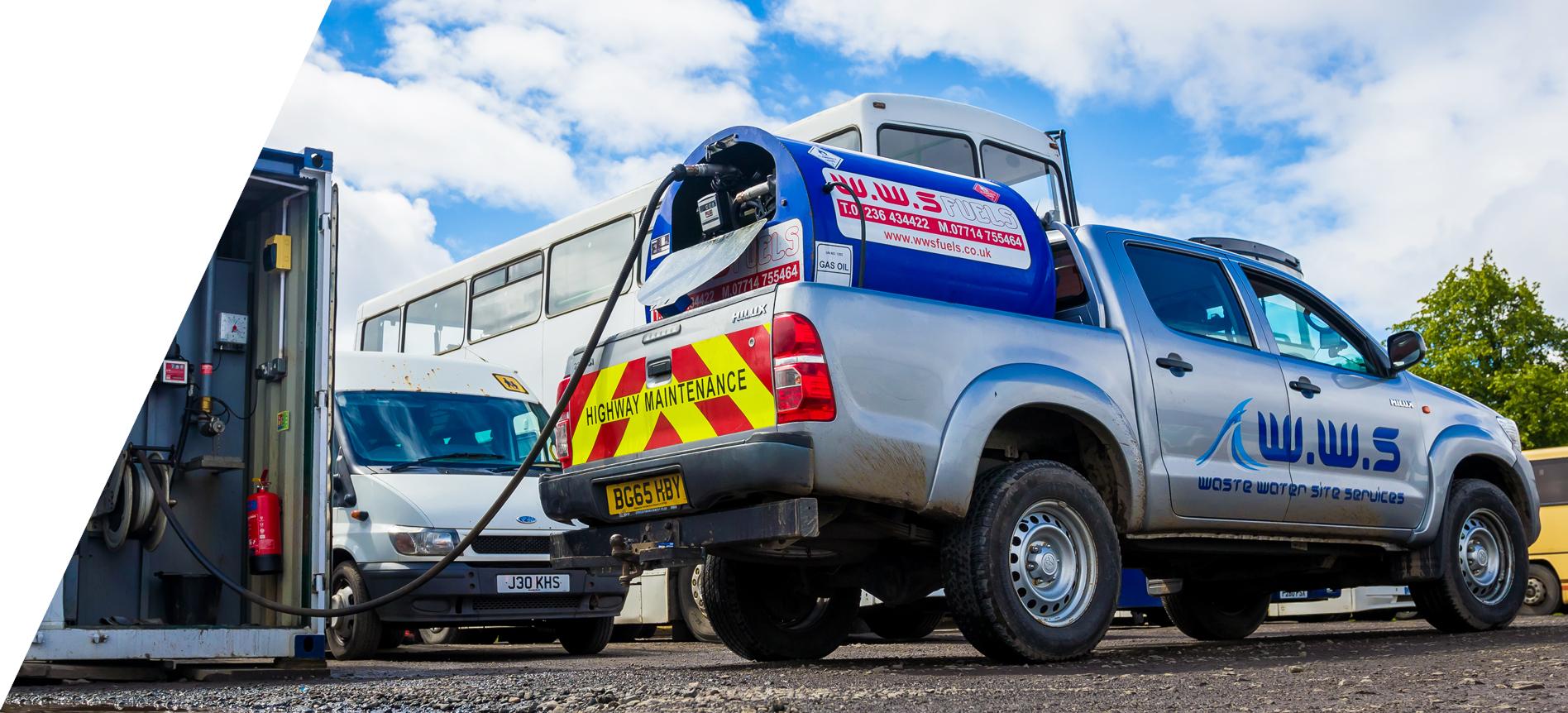 events and festivals servicing truck parked at festival