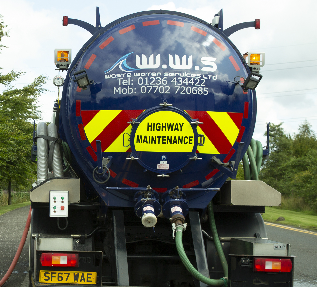 waste water services lorry